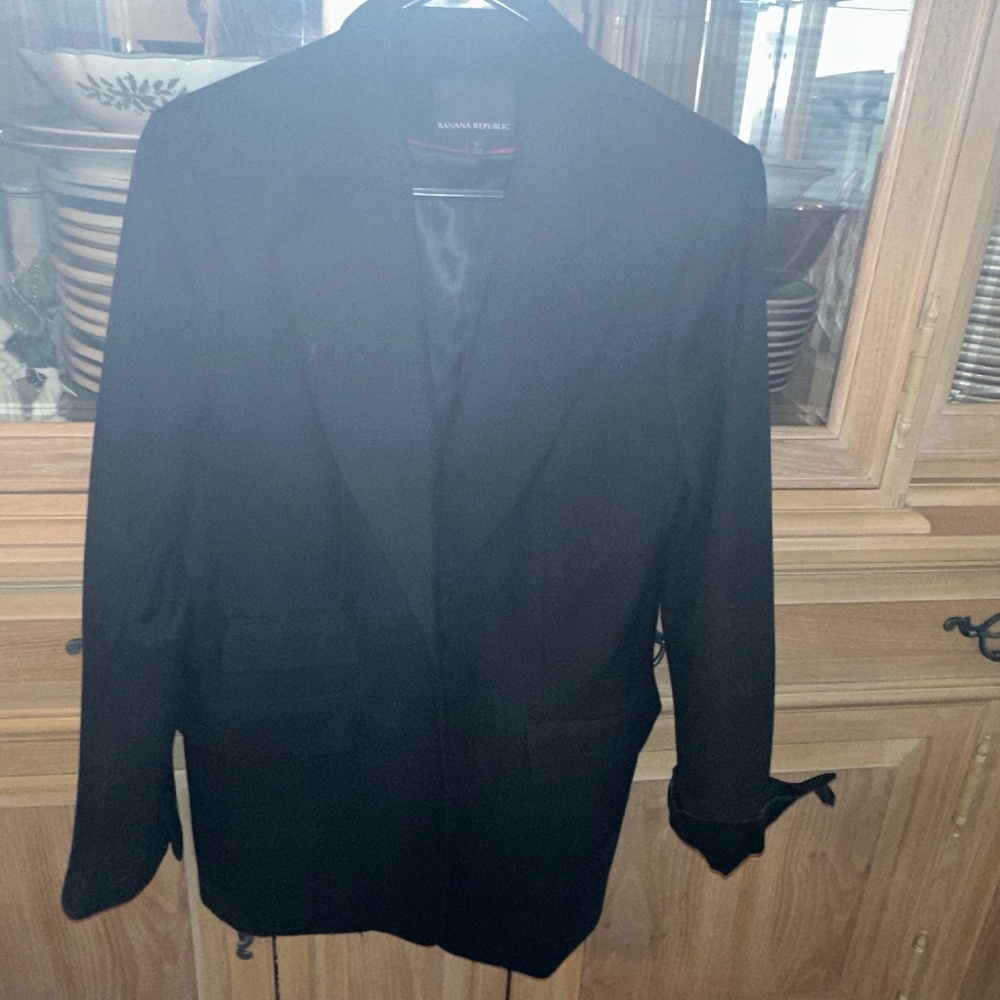 Banana republic black suit blazer